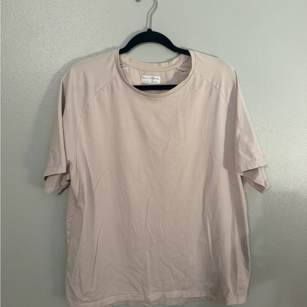 Penguin Sport Light Beige Short Sleeve Tee